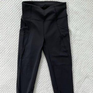 Lululemon Time To Sweat Crop 23" Size 4 Black